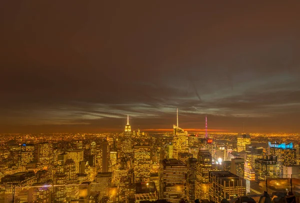 New York - DECEMBER 20, 2013: Utsikt over nedre Manhattan på Decembe – stockfoto