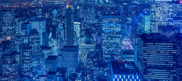 View of New York Manhattan during sunset hours — Stock Photo, Image