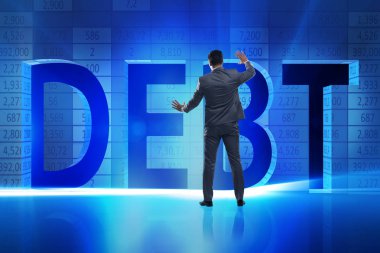 Borç işi kavramında iş adamı