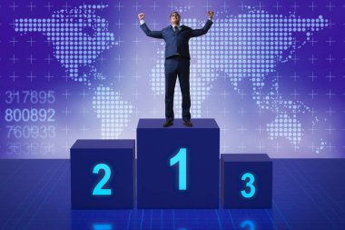 Yarışmada ilk alarak işadamı yerleştirin