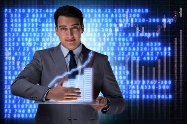 Hisse senedi Alım Satım iş kavramı erkekte