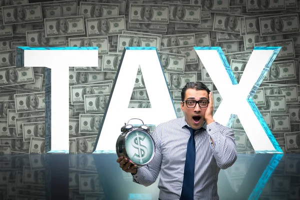 Biznesmen obawiają się wysokie podatki — Zdjęcie stockowe