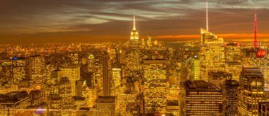 New York - 20 ARALIK 2013: Aşağı Manhattan 'ın Görünümü