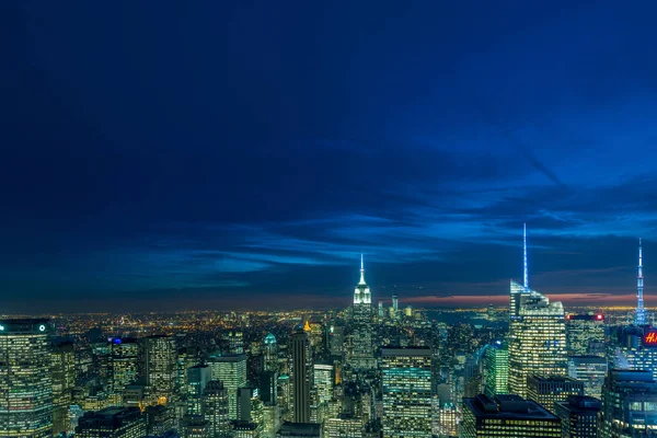 New York - 20 DICEMBRE 2013: Veduta di Lower Manhattan il 20 dicembre — Foto Stock
