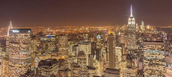 Günbatımında New York Manhattan manzarası