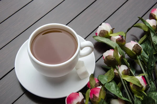 Tazza di tè nel concetto di ristorazione — Foto Stock