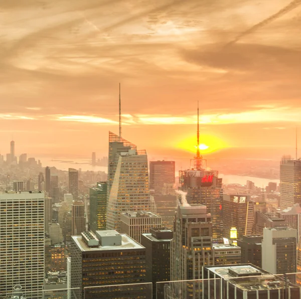 Nueva York - 20 de diciembre de 2013: Vista del Bajo Manhattan en Decembe — Foto de Stock