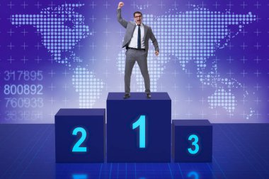 Yarışmada ilk alarak işadamı yerleştirin