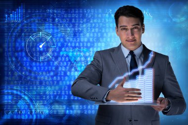 Hisse senedi Alım Satım iş kavramı erkekte