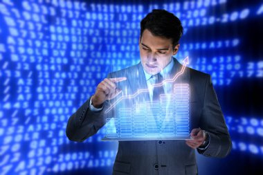 Hisse senedi Alım Satım iş kavramı erkekte