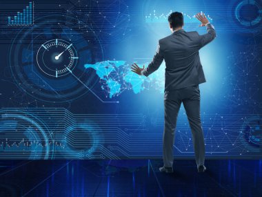 Fütürist hesaplama kavramında iş adamı