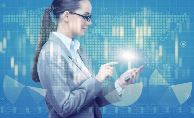 İşkadını mobil iş kavramı ile