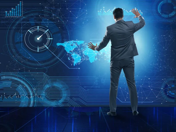 Fütürist hesaplama kavramında iş adamı