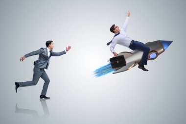 İki iş adamları ile rekabet kavramı