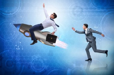 İki iş adamları ile rekabet kavramı