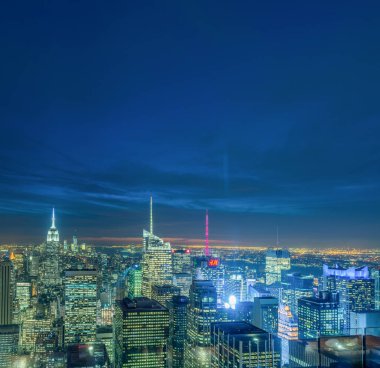 New York - 20 ARALIK 2013: Aşağı Manhattan 'ın Görünümü