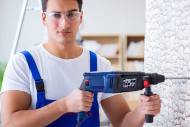 Tamirci matkap perforator Delme ile çalışma