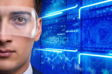 İşadamı konseptiyle futuristik vizyonu