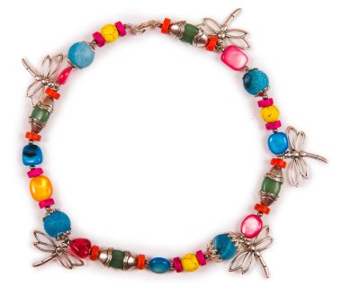 Beyaz arka plan üzerinde izole zarif bilezik