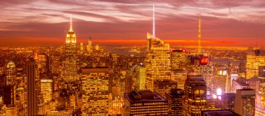 New York - 20 ARALIK 2013: Aşağı Manhattan 'ın Görünümü