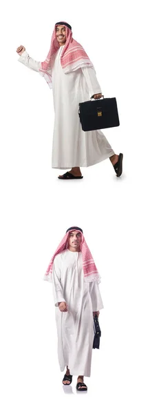 Арабський бізнесмен, ізольований на білому — стокове фото