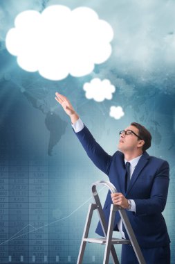 Belirtme çizgisi iletiye uzanarak işadamı