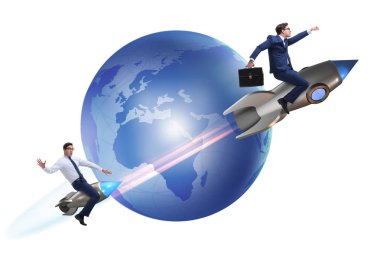 Beyaz üzerine işadamları ile rekabet kavramı