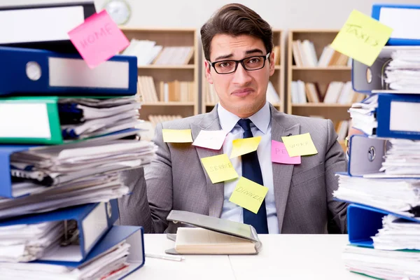 Businessman struggling with multiple priorities — Stock Photo, Image