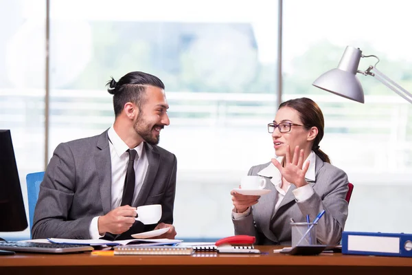 Woman and man in the business concept — Stock Photo, Image