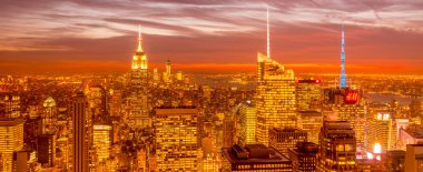 New York - 20 ARALIK 2013: Aşağı Manhattan 'ın Görünümü