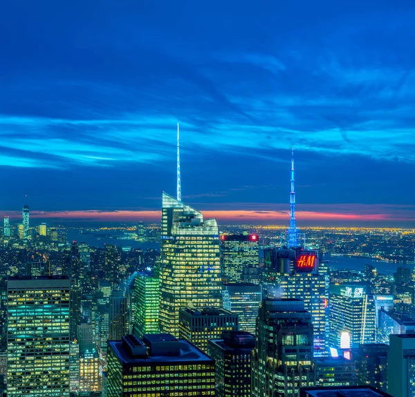 New York - 20 DÉCEMBRE 2013 : Vue du Lower Manhattan sur Decembe — Photo