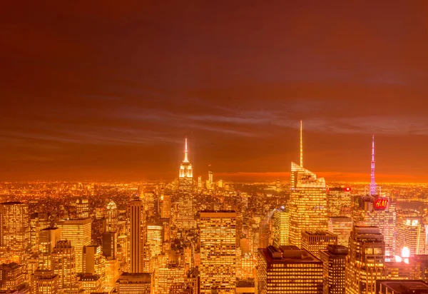 Nueva York - 20 de diciembre de 2013: Vista del Bajo Manhattan en Decembe — Foto de Stock