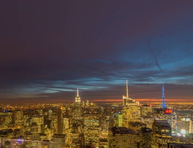 New York - 20 ARALIK 2013: Aşağı Manhattan 'ın Görünümü