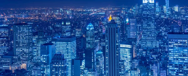 Günbatımında New York Manhattan manzarası