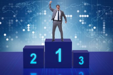 Yarışmada ilk alarak işadamı yerleştirin