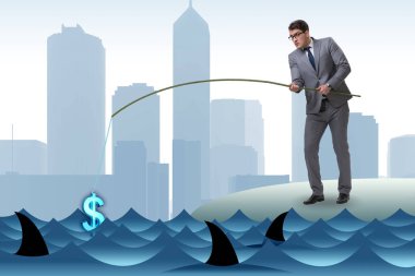 İşadamı sudan dolar avlıyor