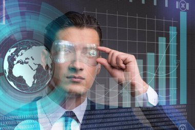 Gelecekte kavramı ticaret iş adamı