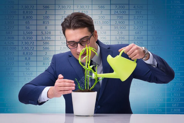 Zakenman in nieuw business concept — Stockfoto