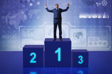 Yarışmada ilk alarak işadamı yerleştirin