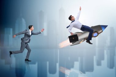 İki iş adamları ile rekabet kavramı