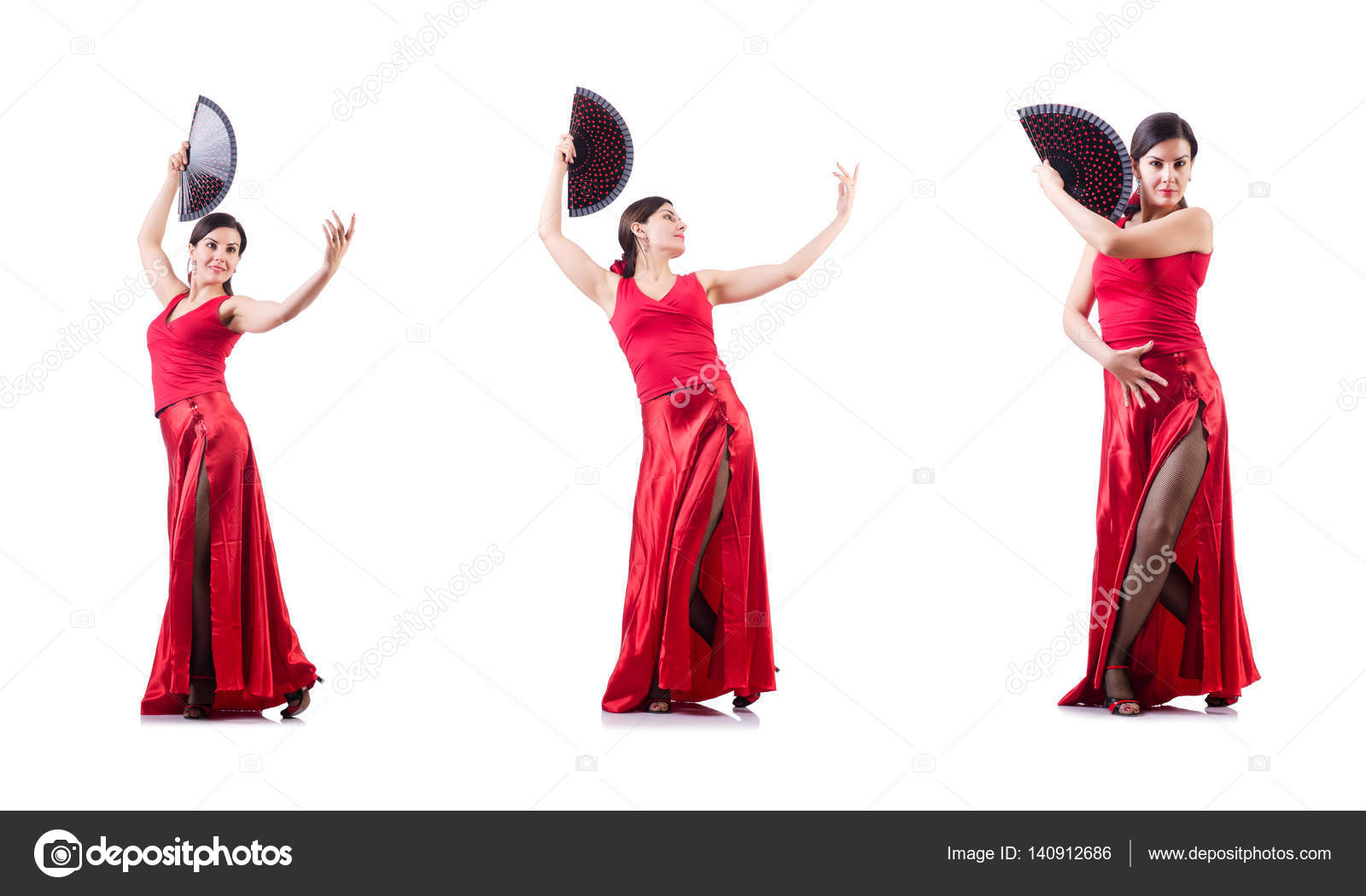 Female dancer dancing spanish dances Stock Photo by ©Elnur_ 140912686