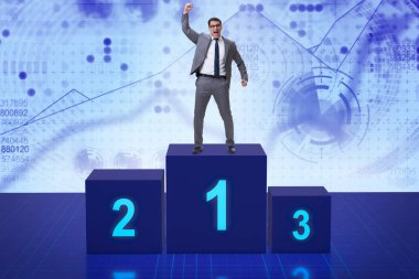 Yarışmada ilk alarak işadamı yerleştirin