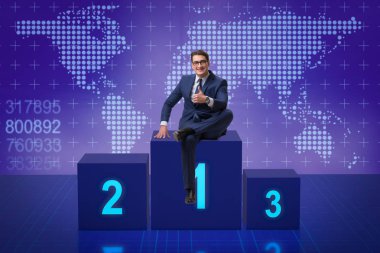 Yarışmada ilk alarak işadamı yerleştirin