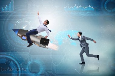 İki iş adamları ile rekabet kavramı