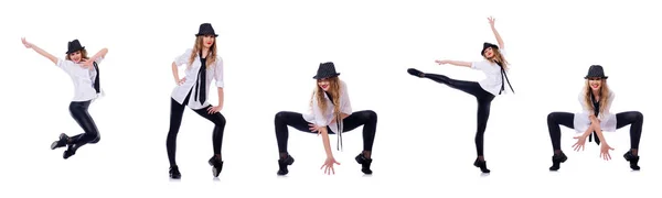 Nő táncos táncol a modern táncok — Stock Fotó