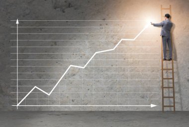 Genç işadamı ekonomik büyüme kavramını kolaylaştırıyor