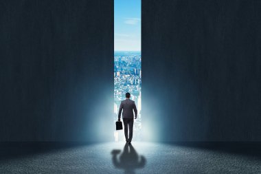 İşadamı hırsı doğru yürüyüş