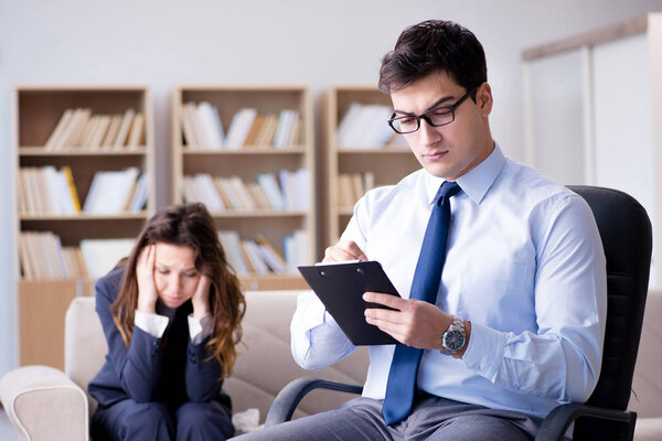 Медицинская концепция с визитом психолога