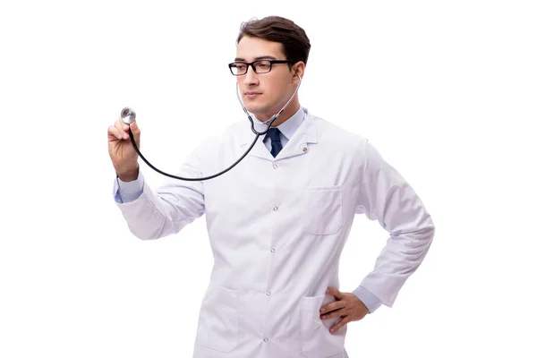 Młody lekarz izolowany na białym tle — Zdjęcie stockowe