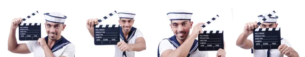 Sailor film tapsoló fehér — Stock Fotó